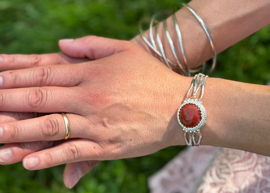 Red Jasper and Silver Made to Order